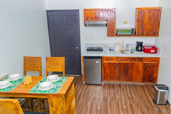 Cocina de apartamento en Olas Permanentes, chollan las instalaciones y utensilios de cocina.